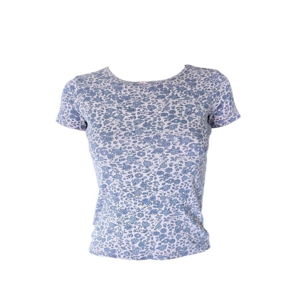 coquette floral baby tee